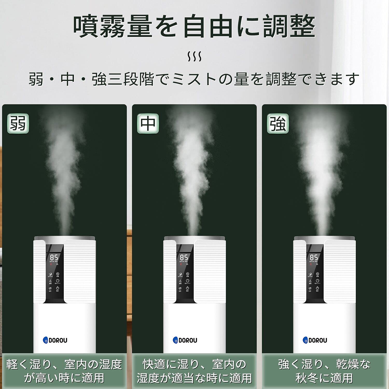 Amazon.co.jp: 加湿器 DOROU 大容量 8L 超音波式加湿器 タワー式 PSE Amazon.co.jp: 加湿器 DOROU 大容量 8L 超音波式加湿器 タワー式 PSE