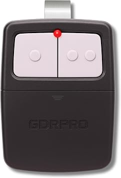 Universal Garage Door Opener Remote, Replaces Clicker 375LM, 375UT, KLIK1U, Compatible with LiftMaster, Chamberlain, Genie, Linear Dual Door or Gate Control Learn Button & Dip Switch Ready
