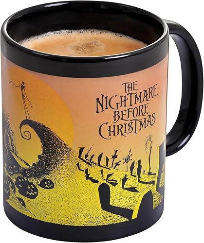 Miniatura 3 de AFSCMG24622 - Taza oficial de cerámica para café y té, diseño de pesadilla antes de Navidad, 8.3 x 11.4 x 0.5 in