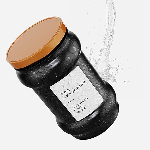 Miniatura 6 de Hybsk Etiquetas de despensa de cocina para tarros de especias con 112 etiquetas de especias impresas y 48 etiquetas de despensa para tarros