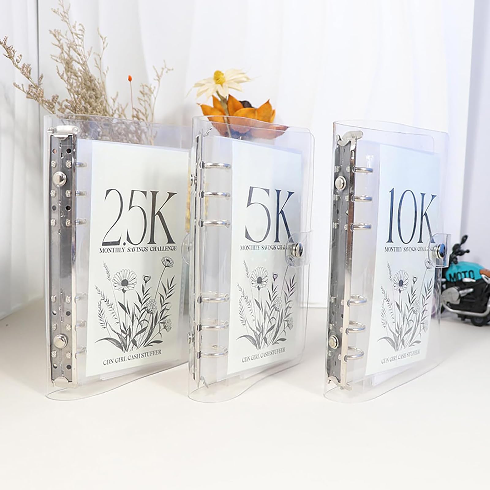 12-Month Envelopes Money Saving Challenge Binder,Budget