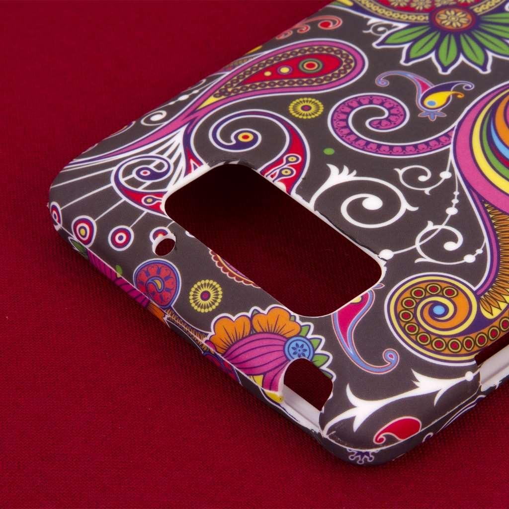 MPERO SNAPZ Series Rubberized Case for Motorola DROID MAXX / DROID ULTRA - Black Paisley