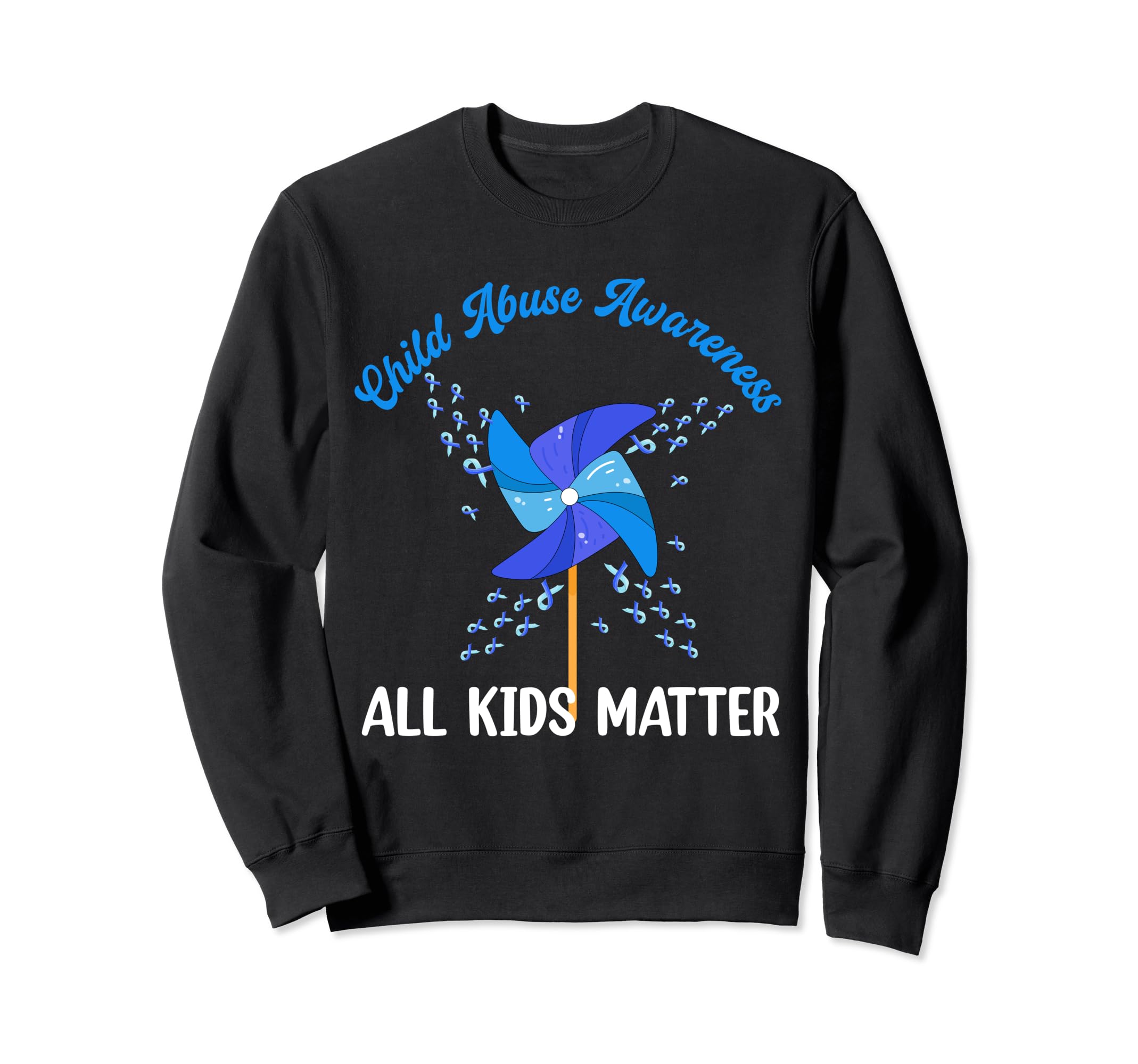 Child Abuse Prevention Awareness Blue StoreTeeAll Kids-Matter Pinwheel Child Abuse Prevention Awareness Sweatshirt