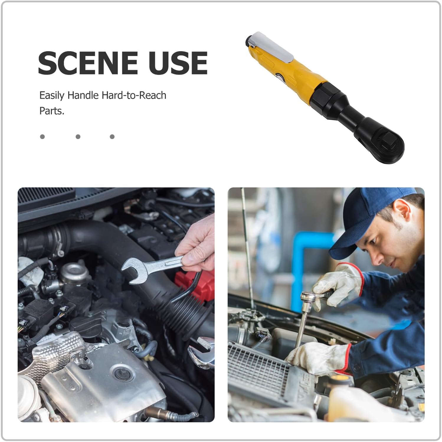 1/2" Pneumatic Ratchet Wrench Adjustable Torque Heavy Duty Air Ratchet Spanner for Vehicle Maintenance Professional Mechanic Tool Industrial Use