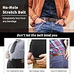 FAIRWIN Braided Belt for Men Stretch Golf Elastic Woven Casual Width 1.3" | Nylon Fabric Web with Mesh Lining, Braid Weave Design for Lasting Quality, Clean Look and Classic Casual Finish
