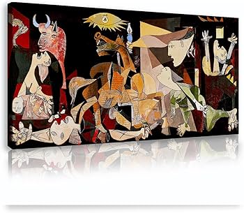 Amazon.co.jp: パブロ・ピカソ・ゲルニカ・キャンバス・プリント