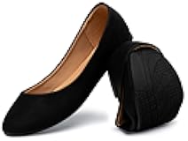 Women Comfort Flats Round Toe Ballet Flats Slip on Walking Flat Shoes