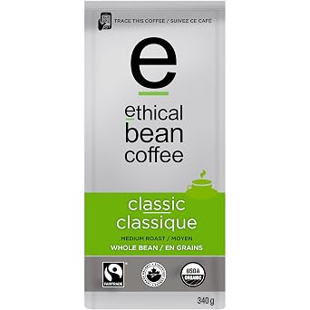 Classic - Medium Whole Bean Coffee - Ethical Bean Coffee Canada
