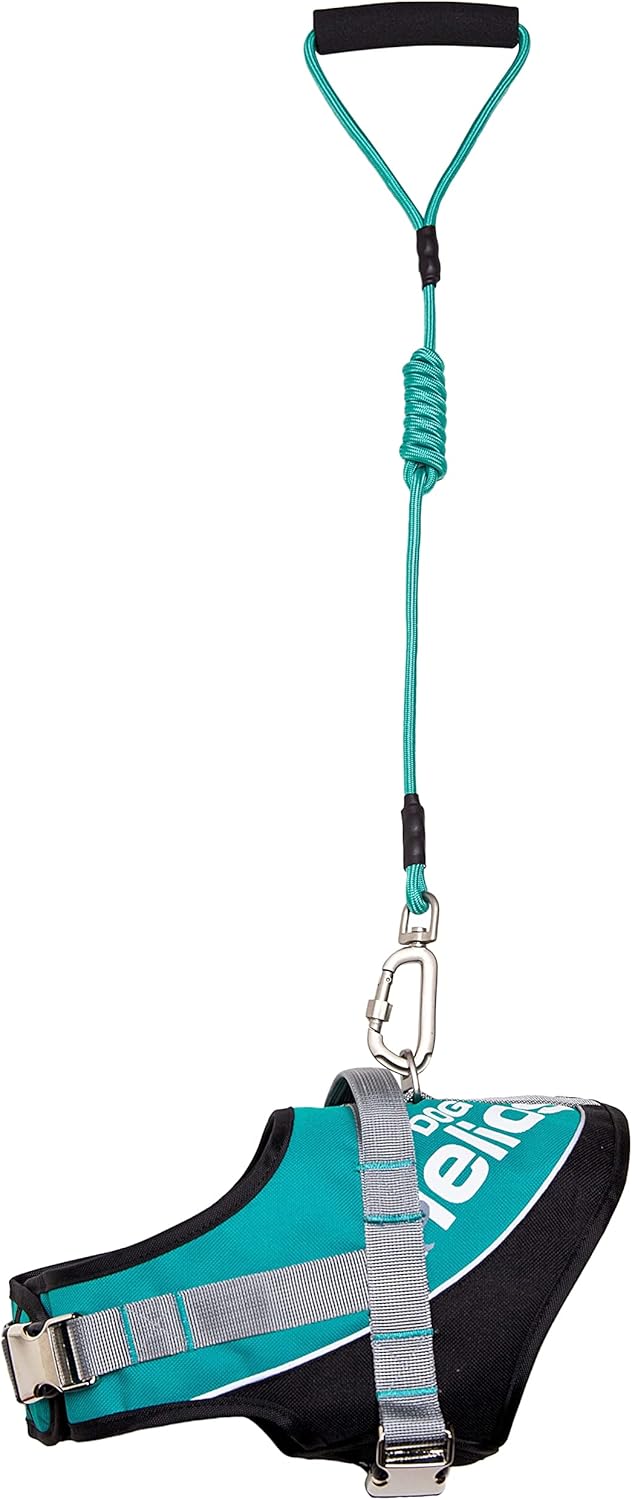 Pet Life ® Dog Helios 'Bark-Mudder' Easy Tension Sporty Reflective Adjustable 2-in-1 Chest Dog Harness and Pet Leash Combination