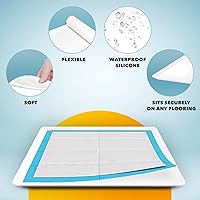 Vista 5 de TidyFriend - Paquete de 2 bandejas para orina de perro, se adapta a soportes de almohadillas para orina de hasta 24 x 24 pulgadas para perros, Rosa