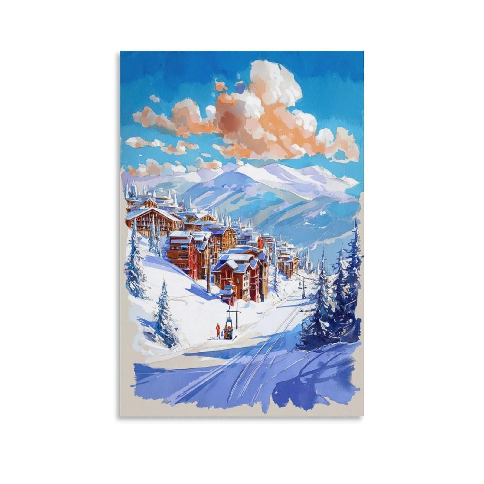 ZBBGGOZ Breckenridge Poster 08x12inch(20x30cm) Canvas Wall Posters And Art Picture Print Modern Family Bedroom Decor