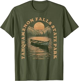 Tahquamenon Falls State Park Boat Lake Retro Vintage T-Shirt