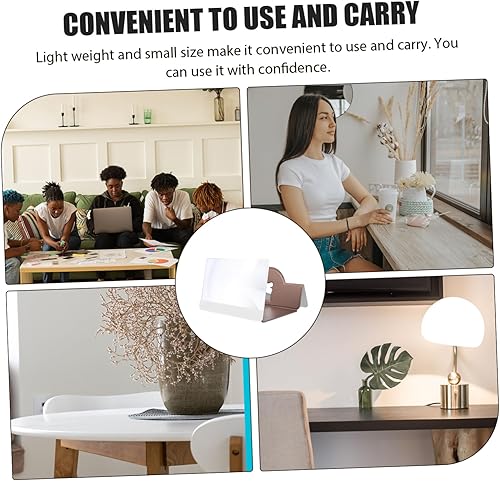 Miniatura 5 de NOLITOY Lupa de pantalla Soporte para computadora portátil para escritorio, lupa universal para teléfono, ampliadores de pantalla de teléfono,