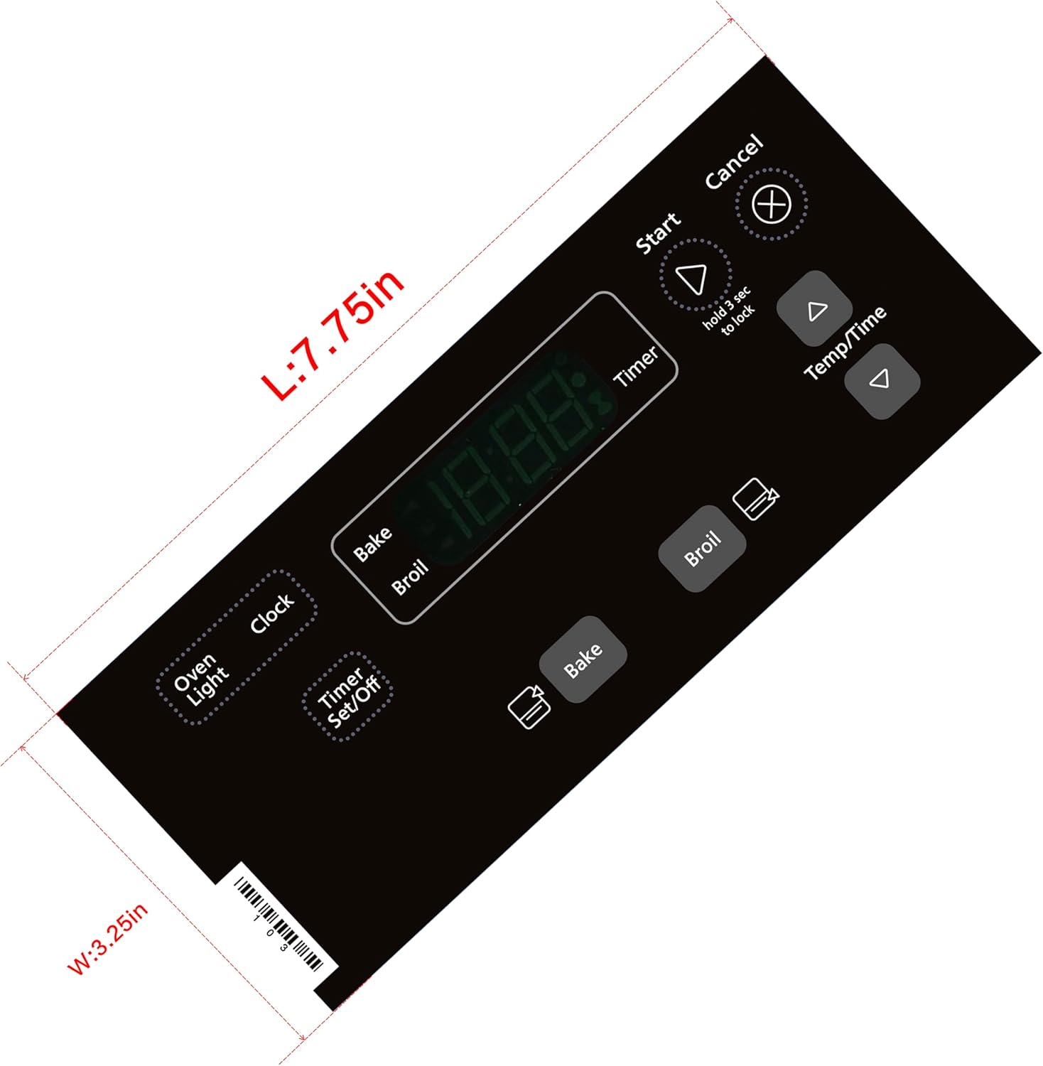 W11126814 W10556710 Oven Control Board Black Overlay Compatible with Whirlpool, Maytag, KitchenAid, Jenn-Air, Amana, Magic Chef, Admiral, Norge, Roper, Replacement for 4813715, PS12347446, W10841330