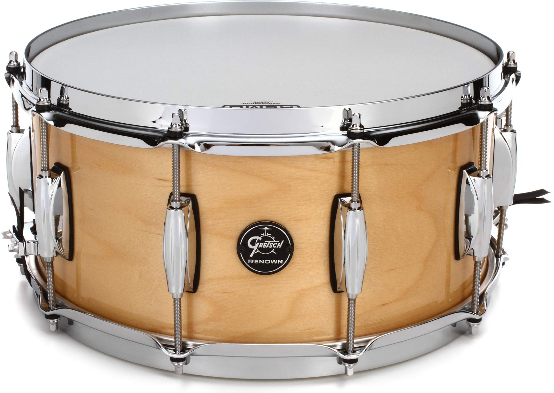 Gretsch Renown Series Snare Drum-6.5 Inches X 14 Inches Gloss Natural (RN2-6514S-GN)