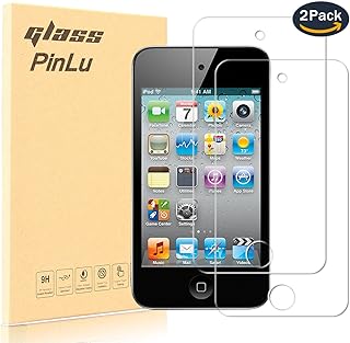 [2 Pack] Protector de pantalla de cristal para Apple iPod Touch 4 pinlu? Protector Cristal Vidrio Templado para iPod Touch 4 [9H/2.5D/0.26mm, 99% Transparente]