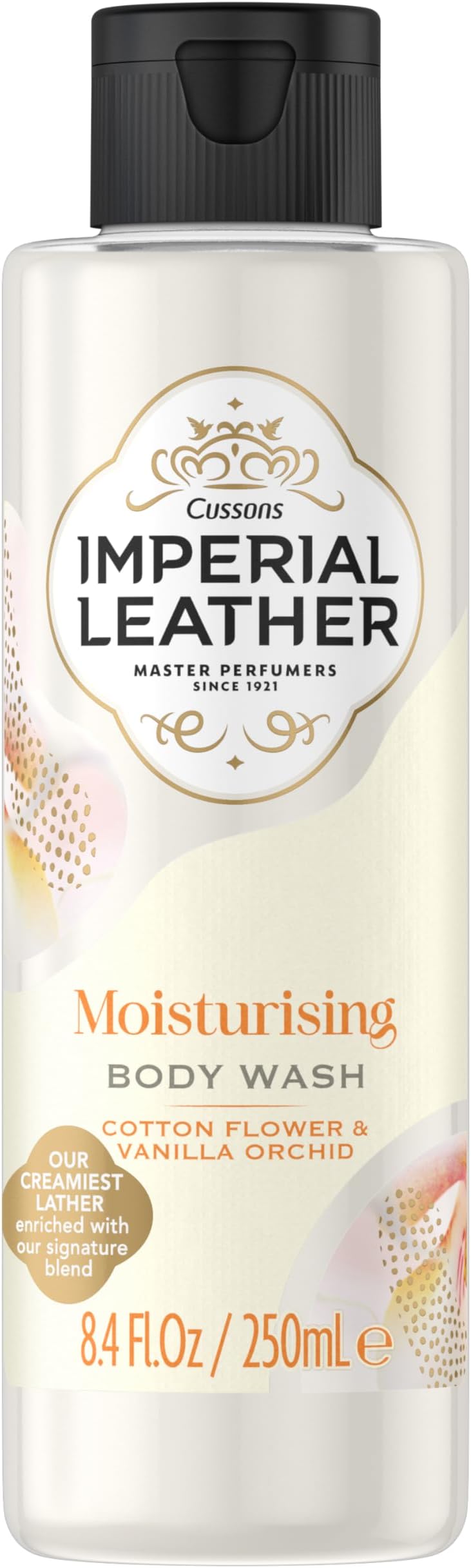 IMPERIAL LEATHER Moisturising Body Wash Cotton Flower & Vanilla Orchid, 250ml