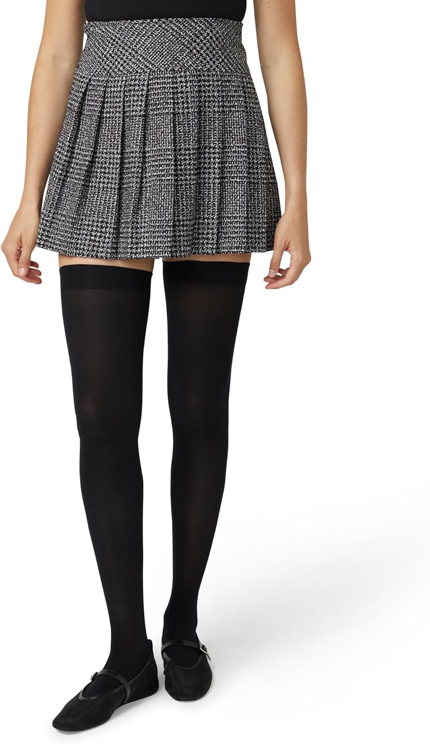 HUE womens Opaque Over the Knee Sock 2 Pair Pack - Image 4