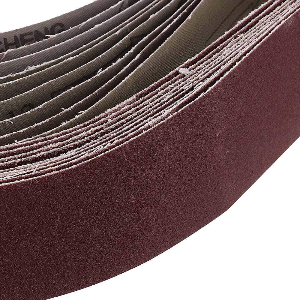 10 sztuk 40x680mm taśma szlifierska 60-240 Grit taśma ścierna taśma szlifierska szlifierka do papieru ściernego szlifierka metalowa podkładka do polerowania drewna szlifowanie do, h