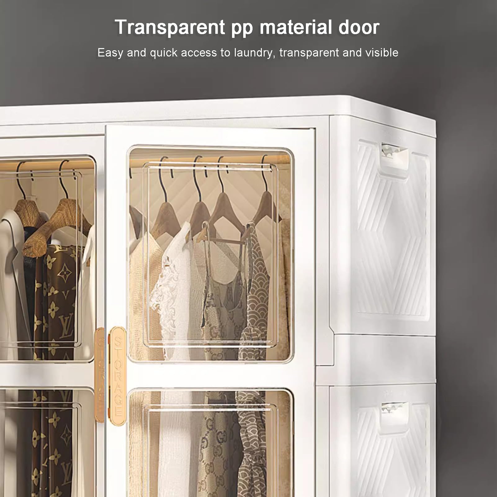 Amazon｜ポータブルクローゼット衣類ワードローブプラスチック