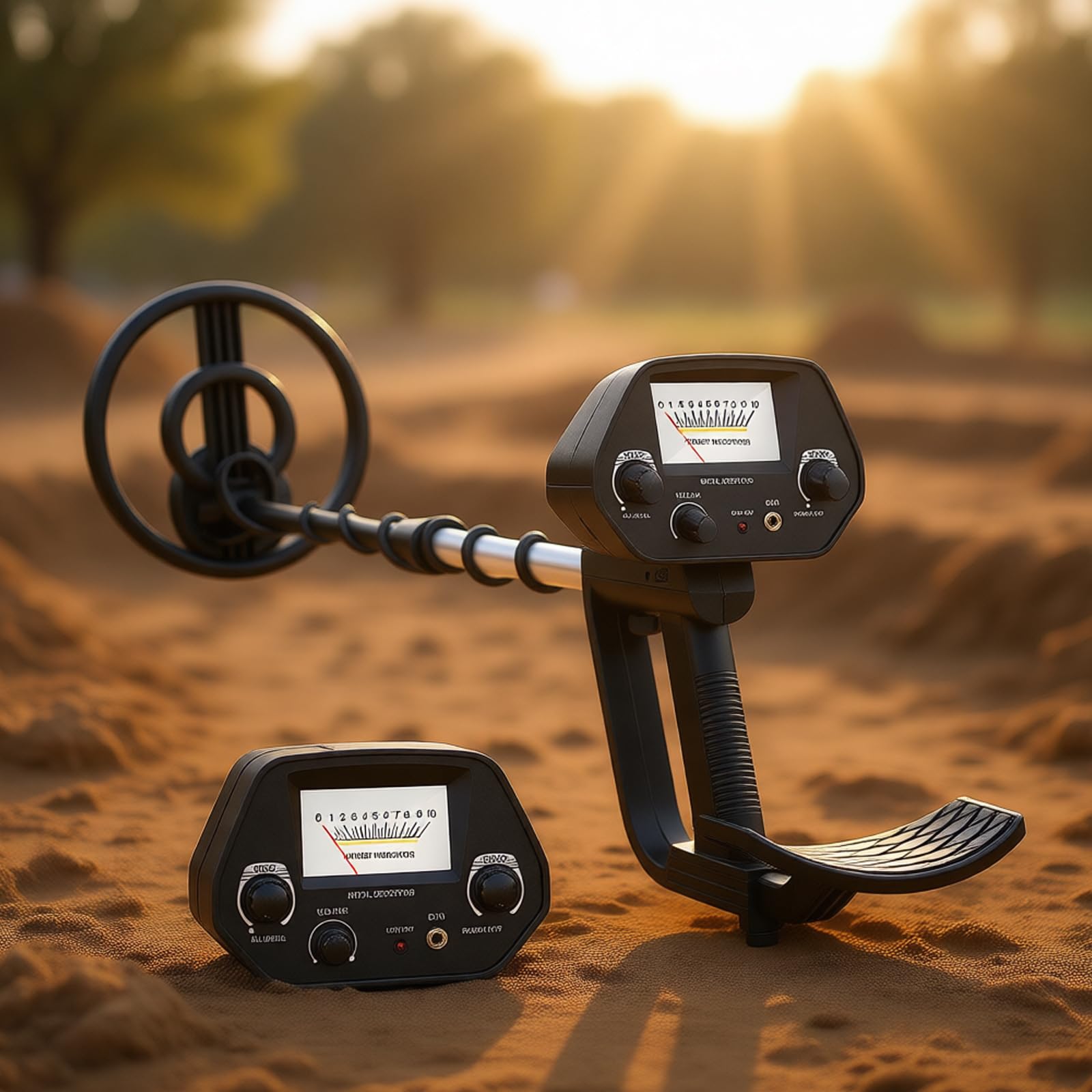 Detector de metales subterráneo con mango ajustable de 30 a 42 pies, escaneo de 360 grados para encontrar objetos fácilmente. Máquina detectora de oro