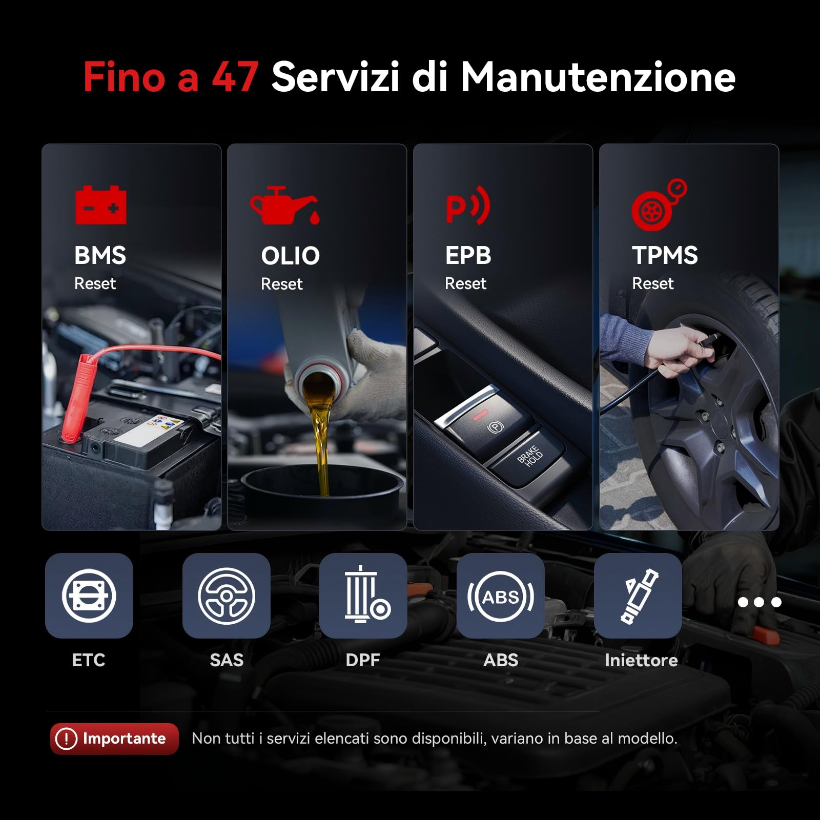 iCarsoft JP V3.0 OBD2 Auto Diagnostica per Toyota/Honda/Mitsubishi/Suzuki/Mazda/Hyundai, Diagnosi Auto in Italiano per Tutti i Sistemi, 47 Servizi, Test Bidirezionale, Auto VIN, Aggiornamento a Vita