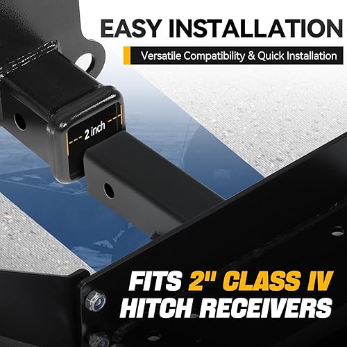 Miniatura 3 de Pismire Placa de montaje de cabrestante  Tamaño de 10 x 4 12 pulgadas, compatible con Jeep Wrangler TJLJYJ 1987-2006