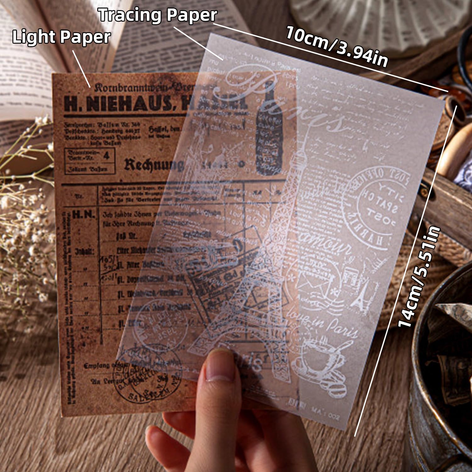 Papier w stylu vintage, do scrapbookingu, 180 arkuszy, estetyczny papier dekoracyjny, artykuły do dziennika retro, zestawy rzemieślnicze do scrapbookingu, planera, dziennika śmieci