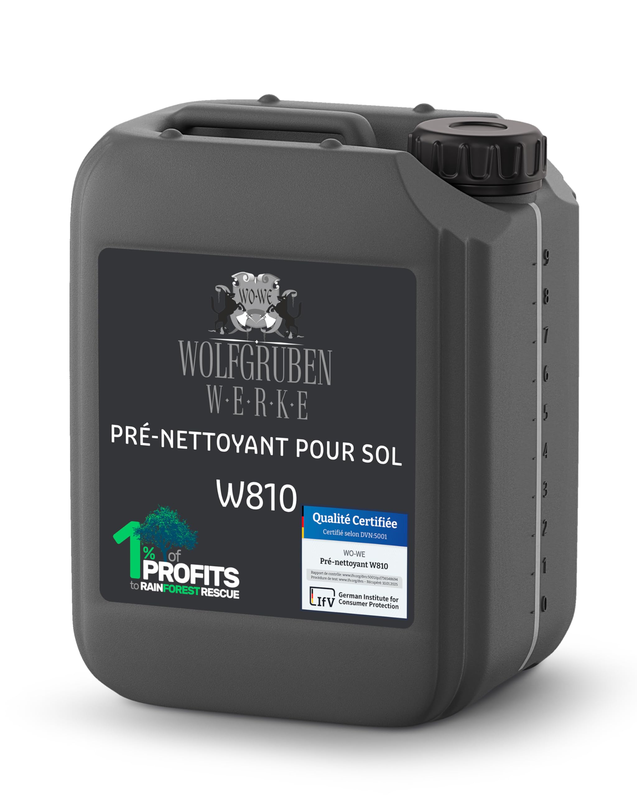 Pré-nettoyant intense W810 Solution de nettoyage pour béton, ciment avant toute peinture - 10L
