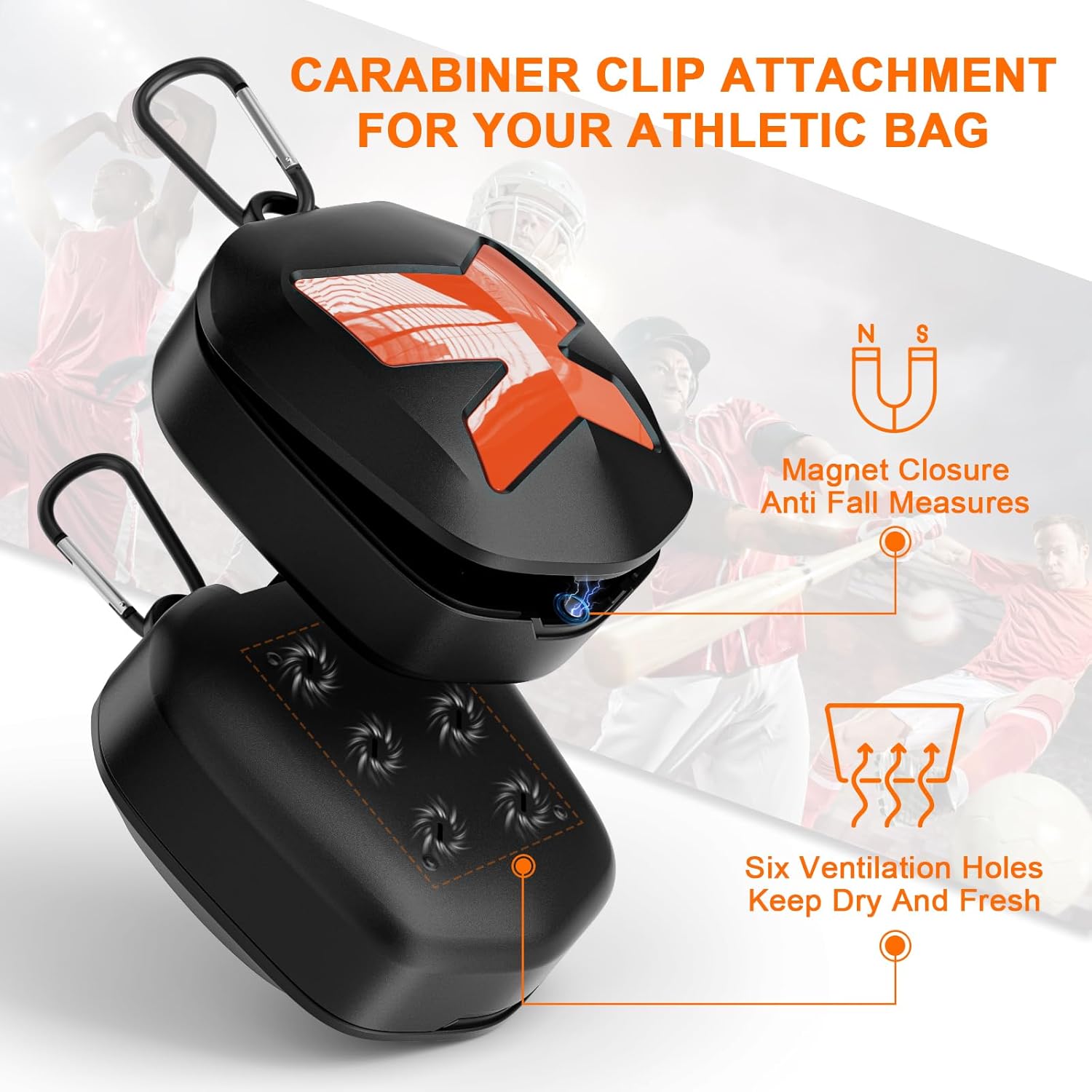 ARGOMAX Sports Mouth Guards Case, Compatible with Various Brands of Mouth Guards(Not Lip Guard), Universal Storage Case for Adult & Youth Sizes - Image 5