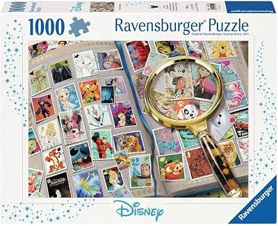 Ravensburger Disney Stamp Album 1000 Piece Jigsaw Puzzle | Unique Softclick Technology | Engaging Imagery | Perfect for Di...