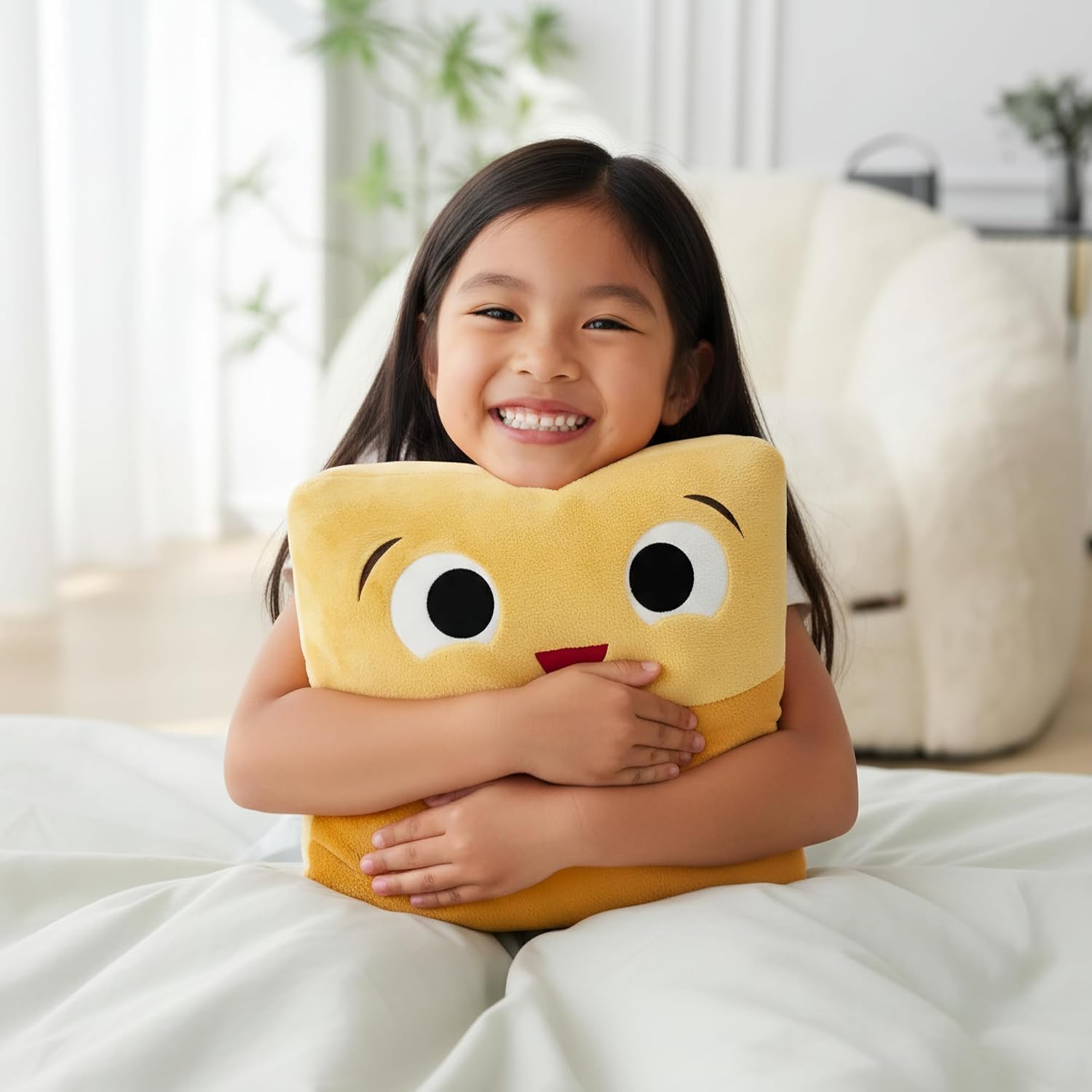 ABCmouse Shapeys Plush Shape Pillows Collection – 4 Huggable Learning Buddies for Kids Ages 3+, Rectangle, Circle, Square & Triangle, Geometry Shape Recognition, Reading & Lounging Support