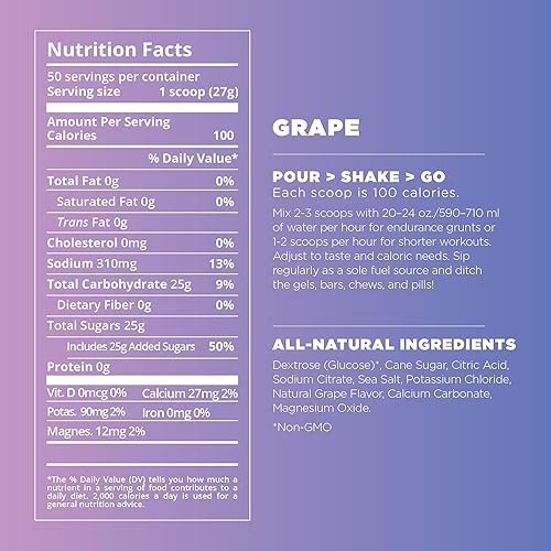 Miniatura 5 de Tailwind Nutrition Combustible Endurance Fuel, Mezcla en Polvo de Bebida Deportiva de Carbohidratos y Electrolitos, Libre de Gluten, Vegano, Sabor