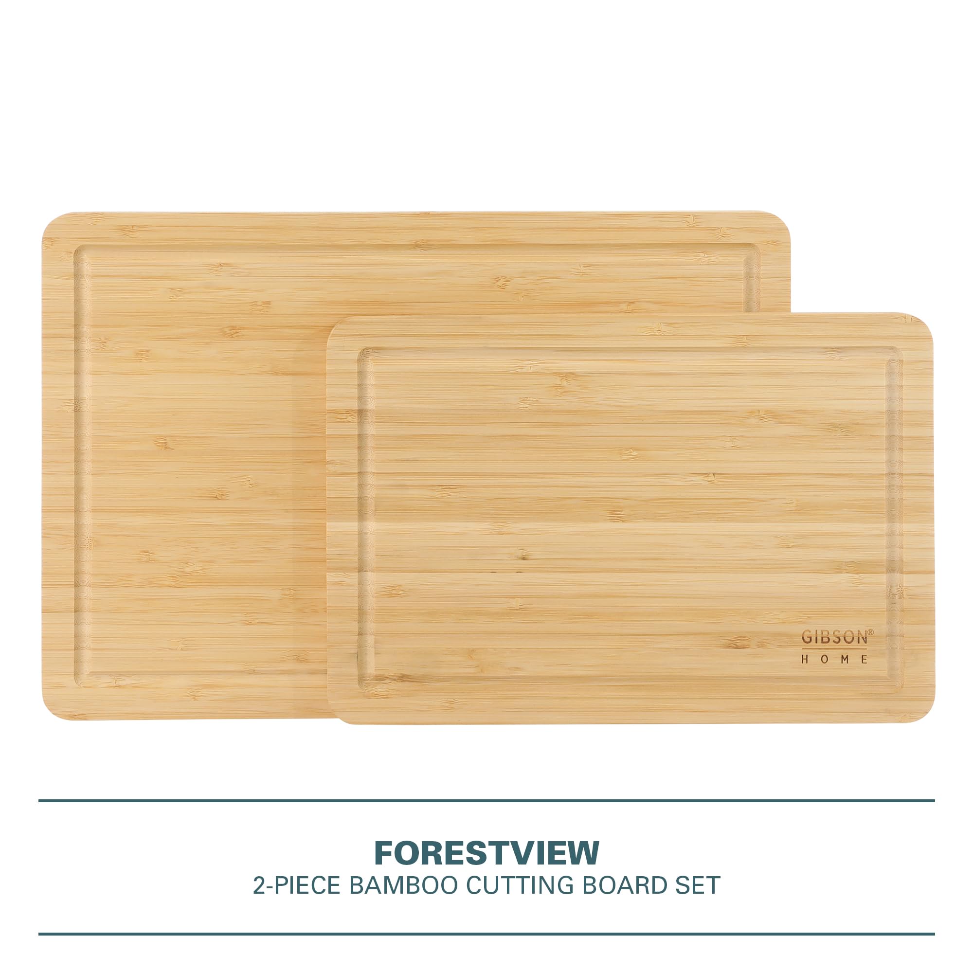 Amazon.com: Gibson Home Forestview 2-Piece Bamboo Cutting Board