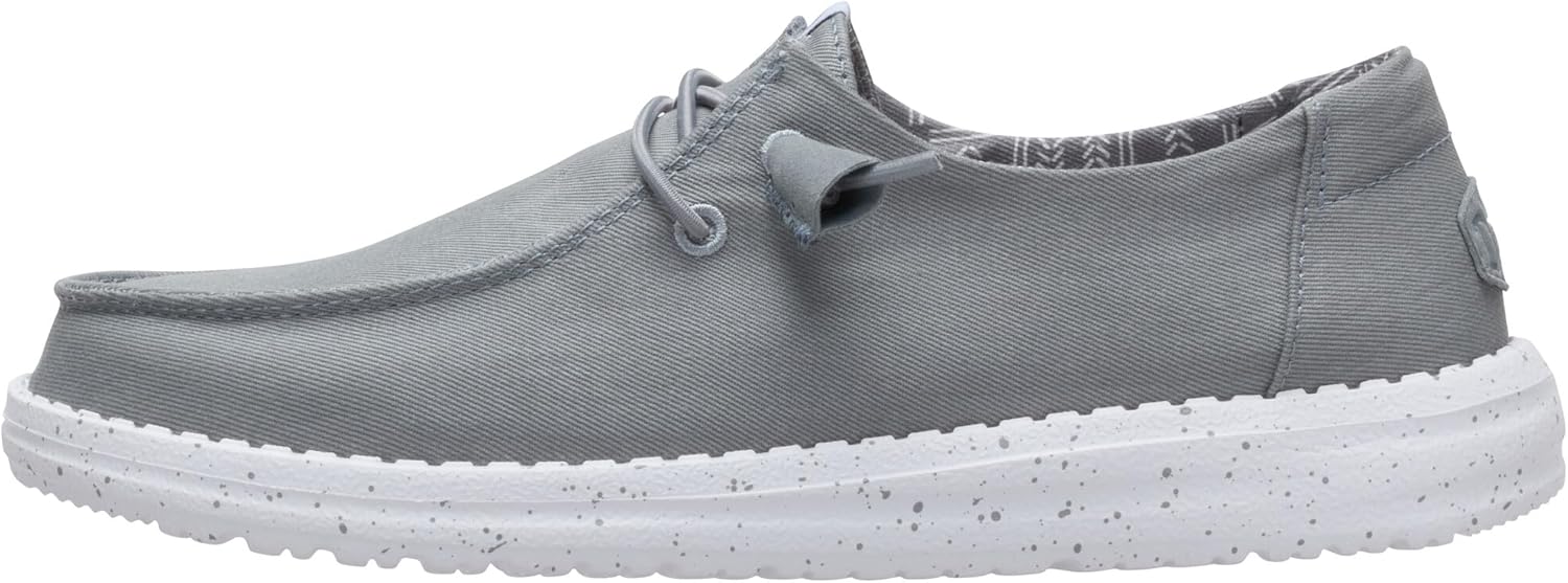 HEYDUDE Wendy Stretch Canvas Women’s Shoes, Women’s Slip-on Loafers, Comfortable & Light-Weight