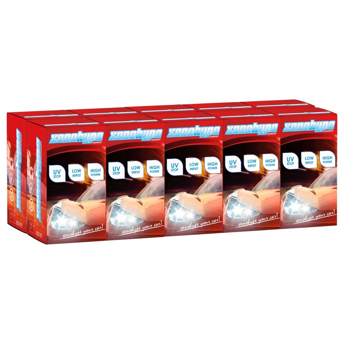 10x H11 Xenon Look Ultra Halogenlampe 12V 55 Watt PGJ19-2