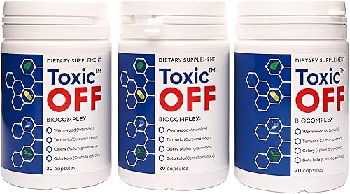 TOXIC OFF  Cápsulas diarias fáciles de tragar, 20.0 porciones (paquete de 1)