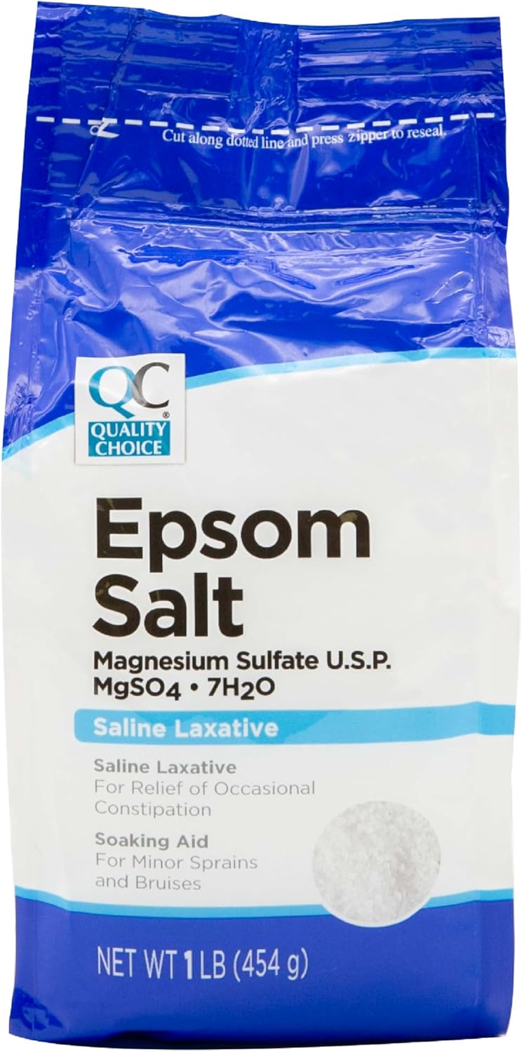 Quality Choice Epsom Salt 16 Oz Pack of 5