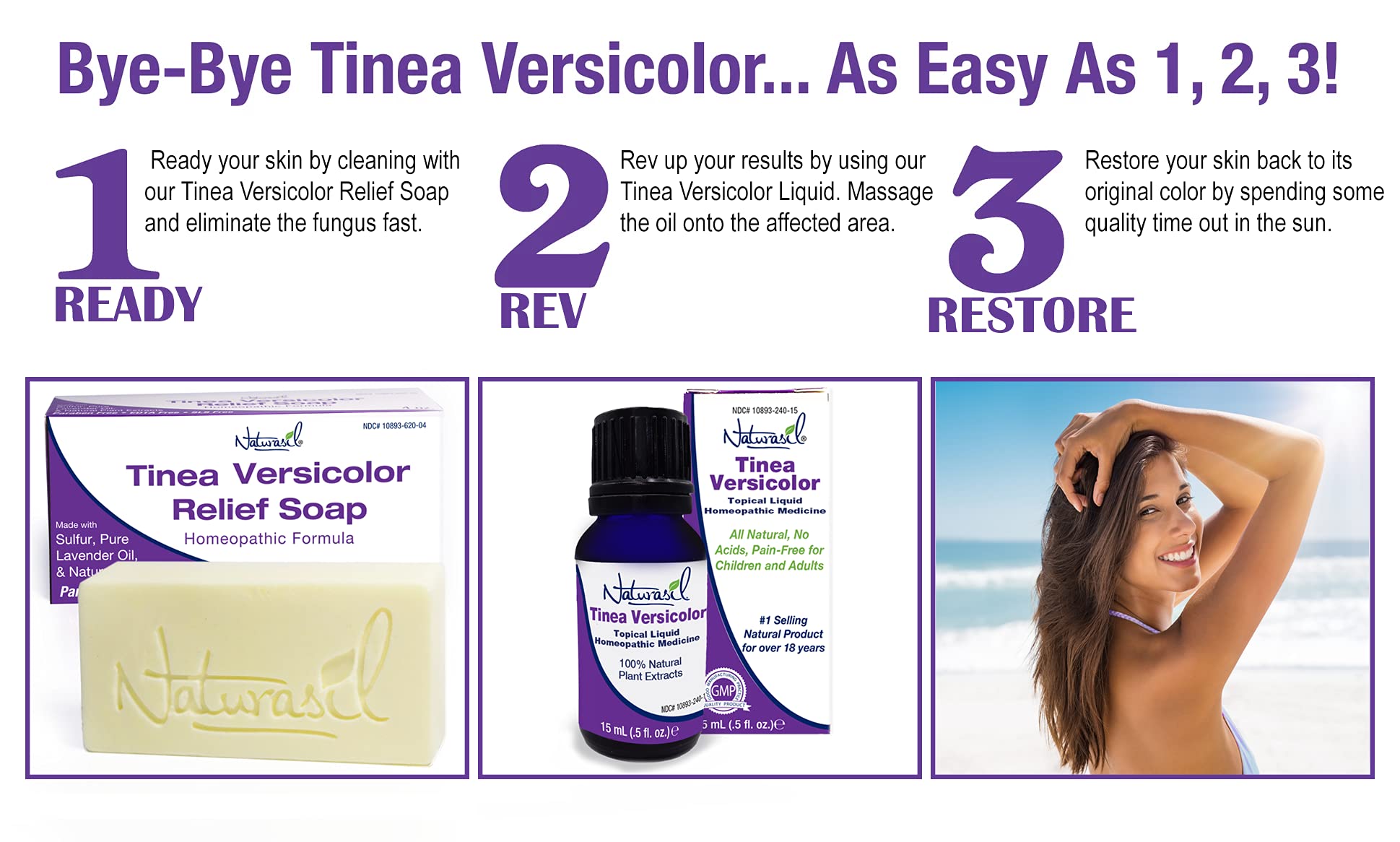 Naturasil Homeopathic Remedies Tinea Versicolor 10 Sulfur Soap Also