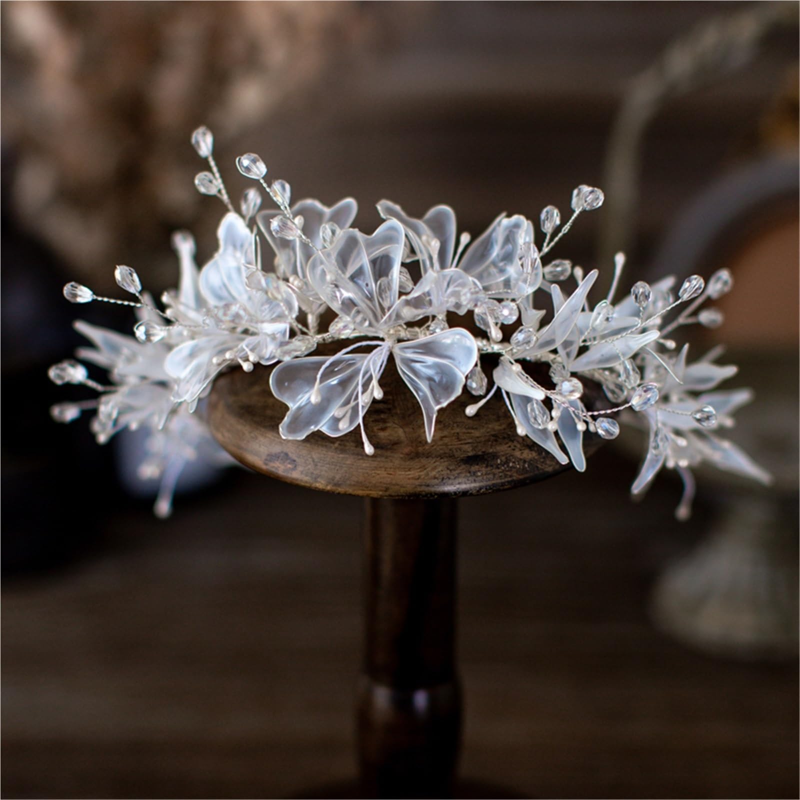 Haarbänder in Blumenform, handgefertigt, Braut-Stirnbänder für Damen, Hochzeit (Haarband)