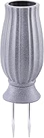 Vista 8 de bocola Jarrón de Cementerio con Punta de Metal -Soporte de Flores para Lápidas con Orificio de Drenaje para Flores Artificiales- Decoraciones