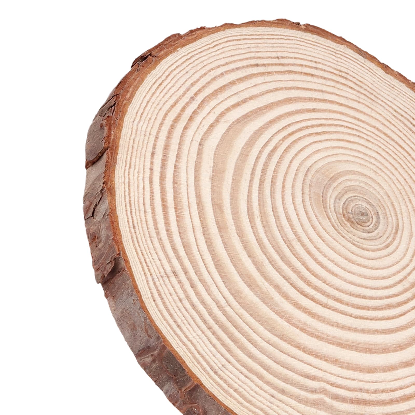 Naturholzscheiben zum Basteln, unlackierte Holzscheiben mit Rinde, 1,5 cm dick, runde Holzuntersetzer für Handwerk, Ornamente, Dekorationen, 30 Stück