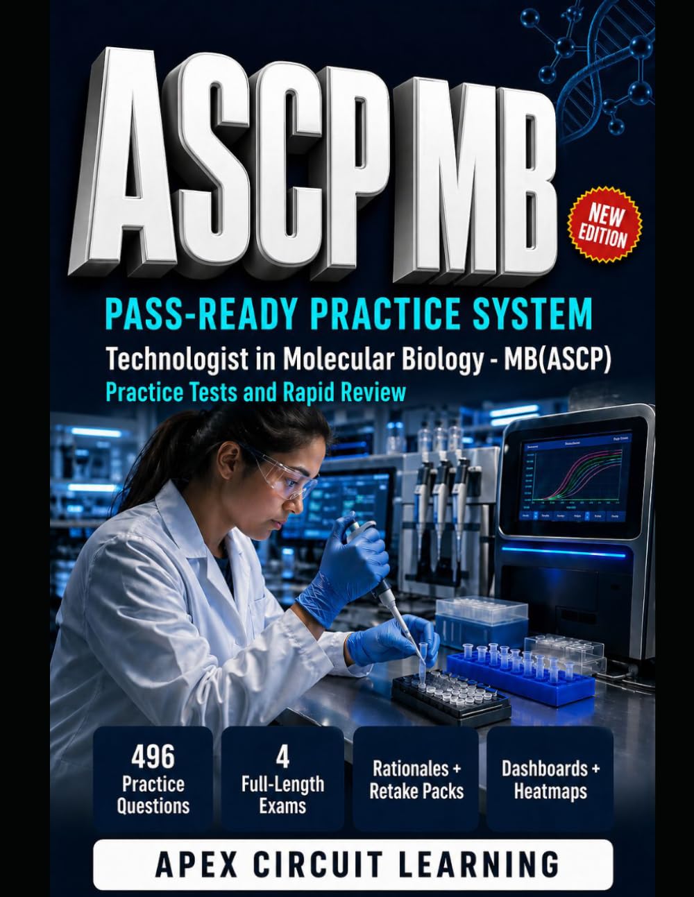 ASCP MB Pass-Ready Practice System: Technologist in Molecular Biology - MB(ASCP) Practice Tests and Rapid Review
