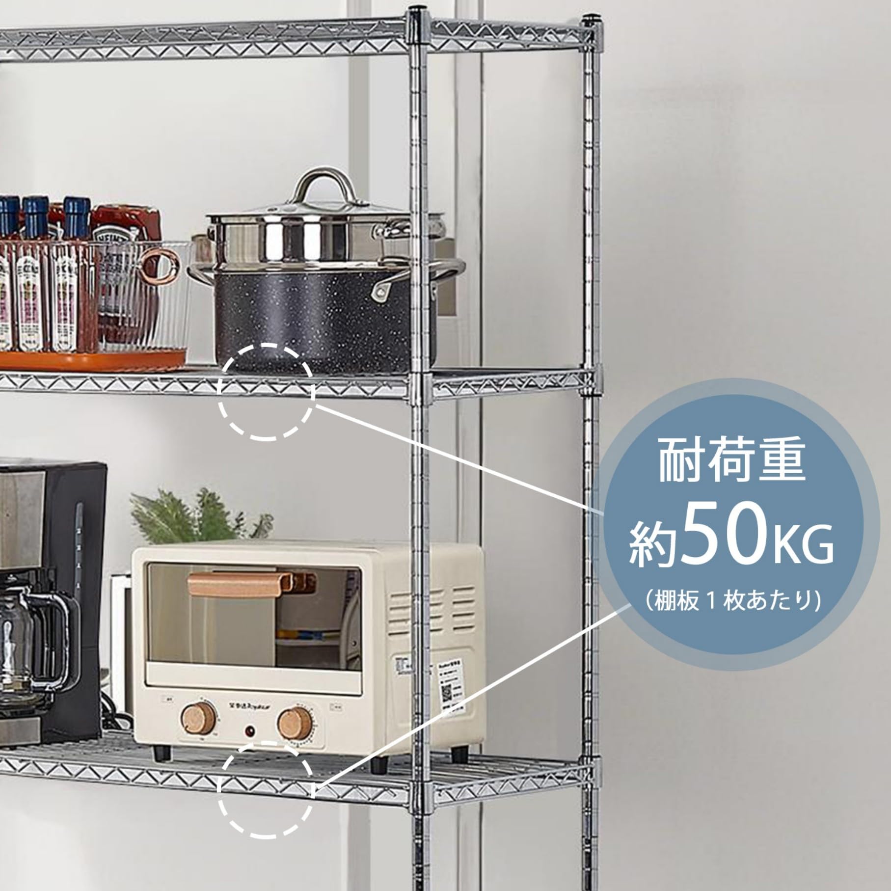 Amazon｜VECELO スチールラック 5段 幅90x奥行35x高さ180cm 耐荷重