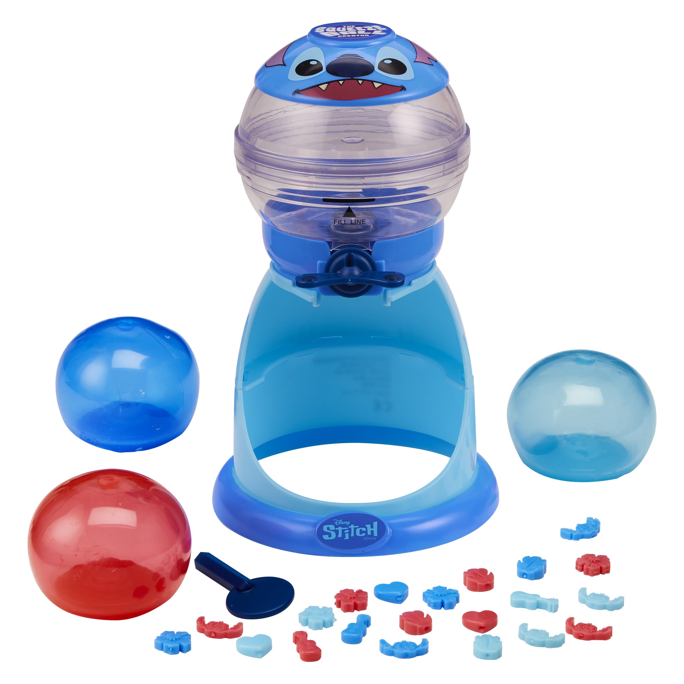 The Squeeze Ball Creator Stitch - DIY stressball for boys and girls - Playset with reuseable squeeze ball manufacturer and accessories - Creative play for children 5+