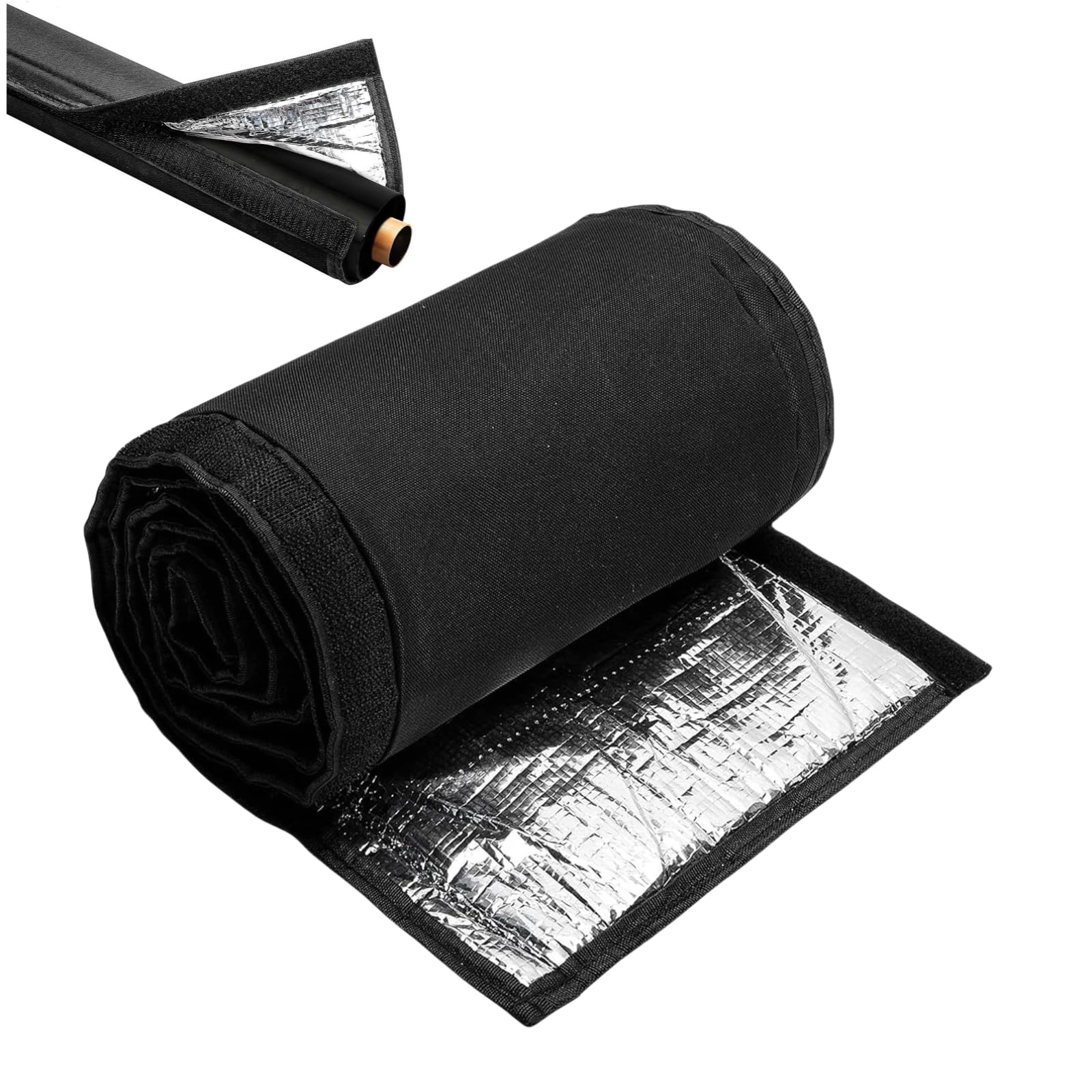 Aislamiento de tubería de cobre de alta resistencia 72x10.2 pulgadas de manga 3 capas cubierta resistente a la intemperie para aire libre AC Mini Split Central Aire acondicionado Sistema de HVAC Prote