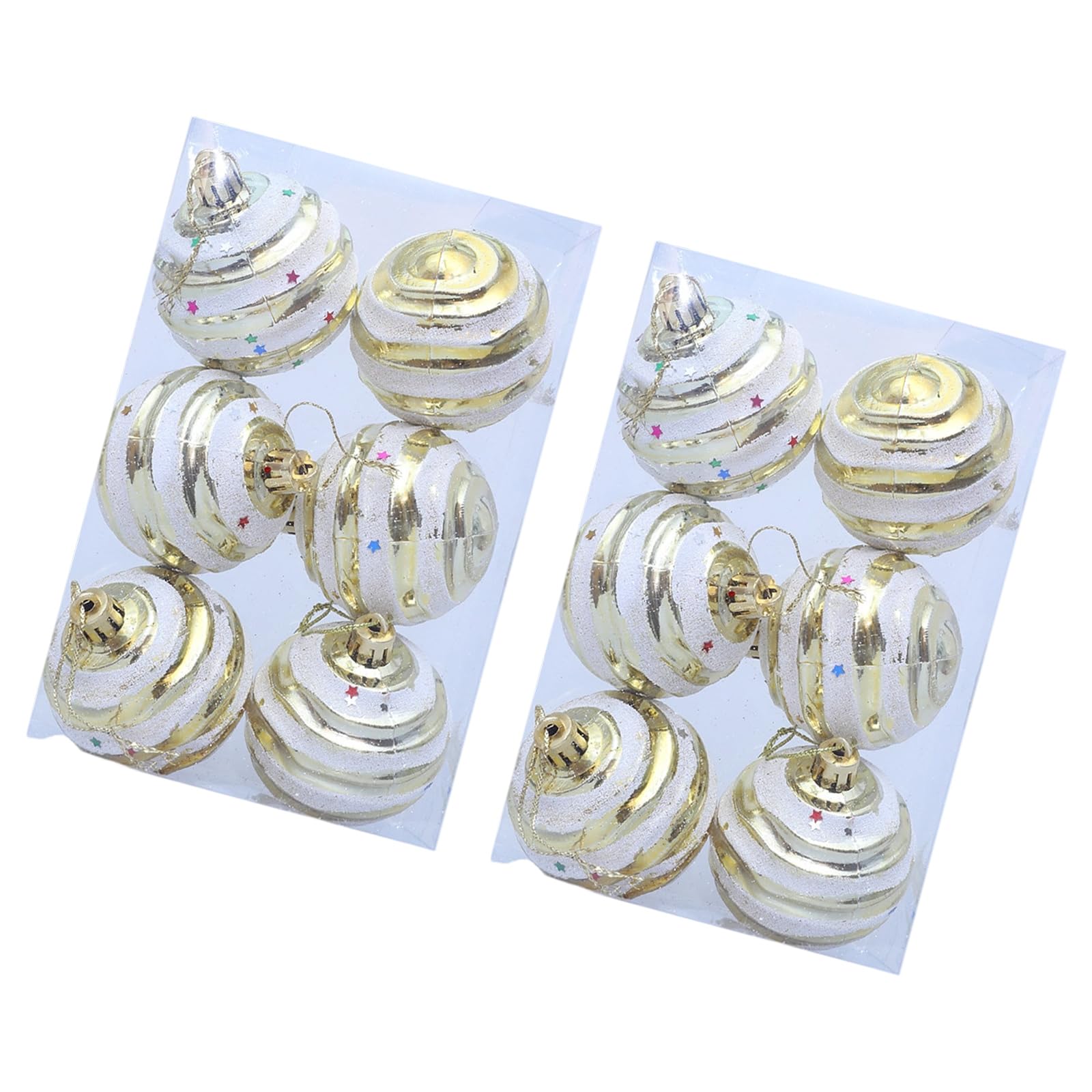 Jazuaiao Christmas Ball Decorations 6Cm Portable Ornament Feature Hanging Loop for Festival Styling Festival Hanging Ornament