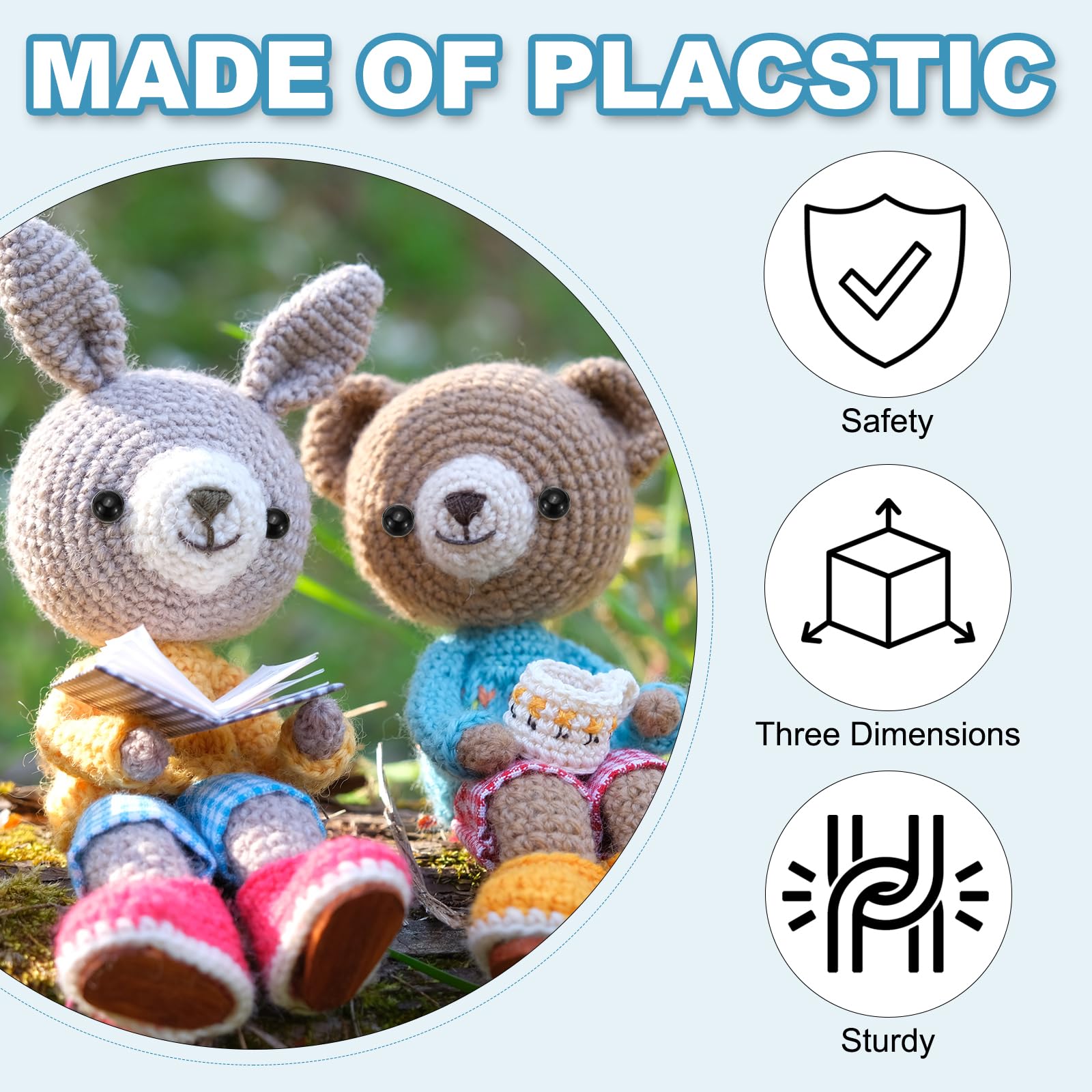 Yeux En Verre Ronds Pour Bricolage - Lot De 100 Pièces Multicolores, Diamètre 6mm, Pour Poupées Et Bijoux