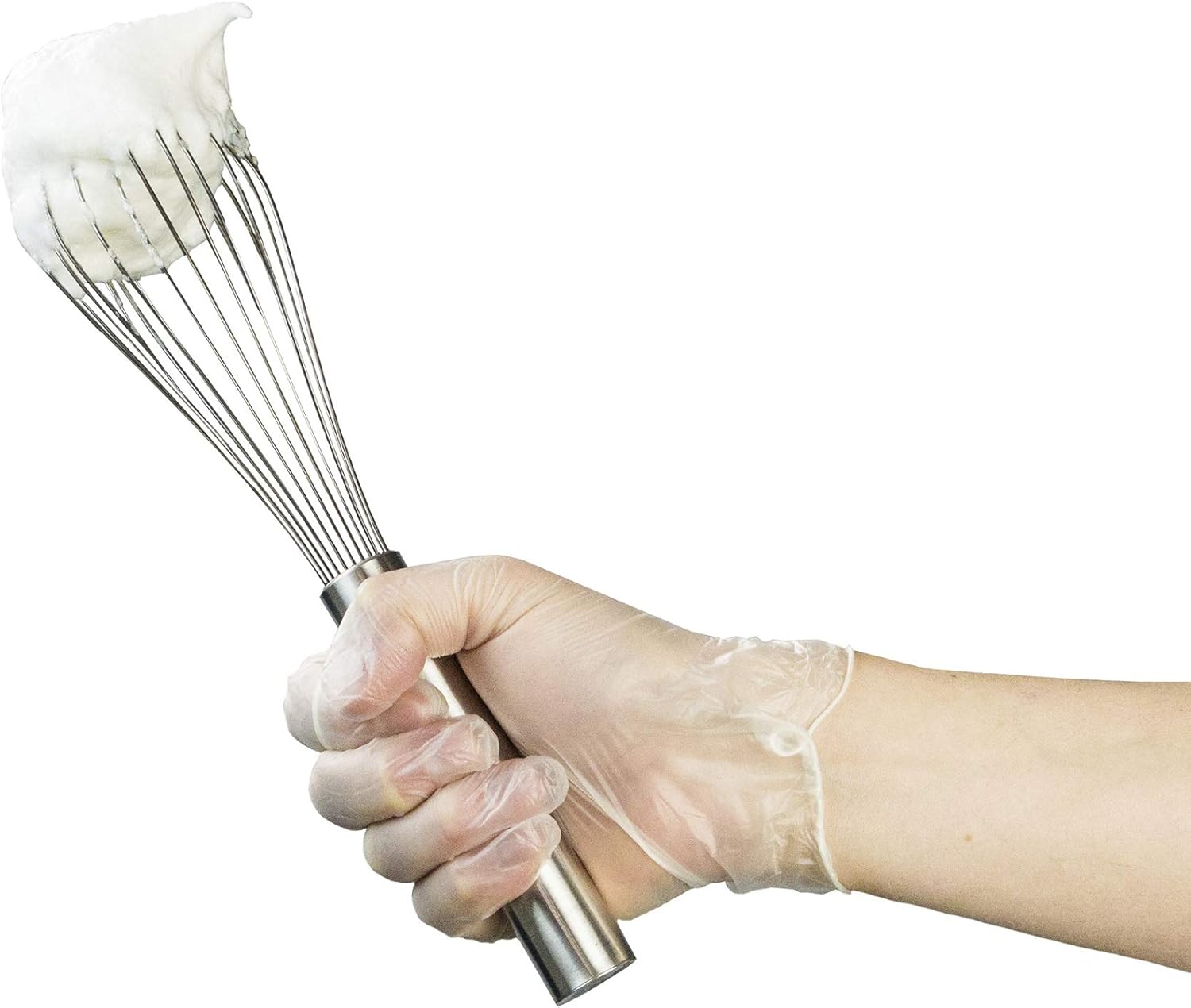 GLOVEWORKS Clear Vinyl Industrial Gloves, Box of 100, 3 Mil, Size Large, Latex Free, Powdered, Disposable, Non-Sterile, Food Safe, IV46100-BX