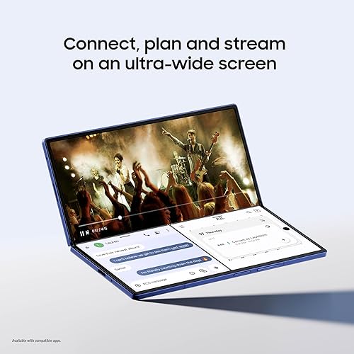 Miniatura 5 de Samsung Teléfono celular Galaxy Z Fold7, teléfono inteligente AI de 256 GB, Android desbloqueado, ediciones de fotos AI, pantalla grande, batería de